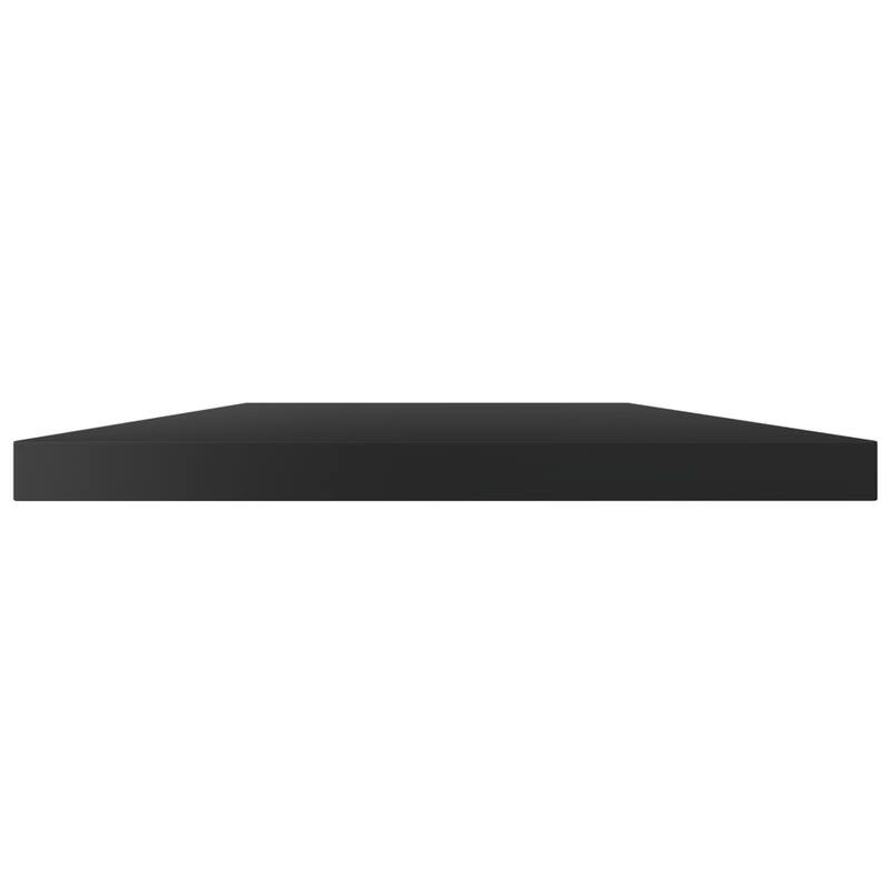 vidaXL Bookshelf Boards 4 pcs High Gloss Black 23.6"x15.7"x0.6" Chipboard
