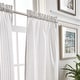 preview thumbnail 4 of 8, Martha Stewart Ticking Stripe 3-piece Curtain Tier and Valance Set
