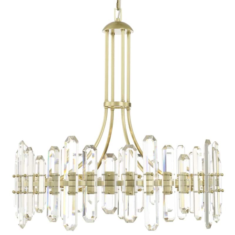 Bolton 12 Light Aged Brass Chandelier - 31'' W x 28.25'' H - 31'' W x 28.25'' H - 31'' W x 28.25'' H