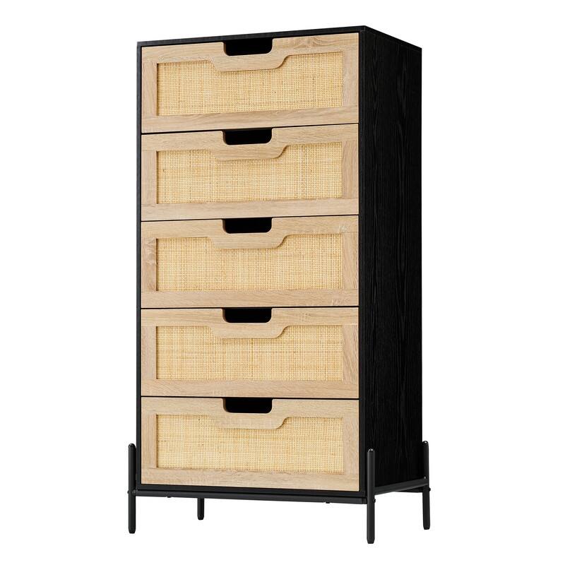 Rattan chest of drawers