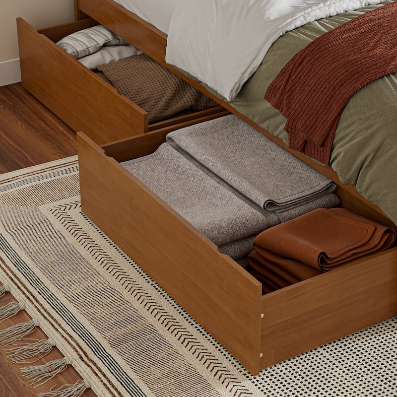 AFI Nantucket Platform Bed with Matching Footboard & Storage Drawers