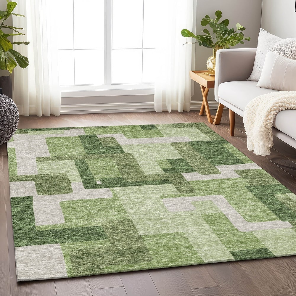 Premium Washable Super Soft Modern Geo Mayfield Rug