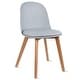 preview thumbnail 37 of 136, Modern Plastic and Wood Dining Chairs (Set of 2)