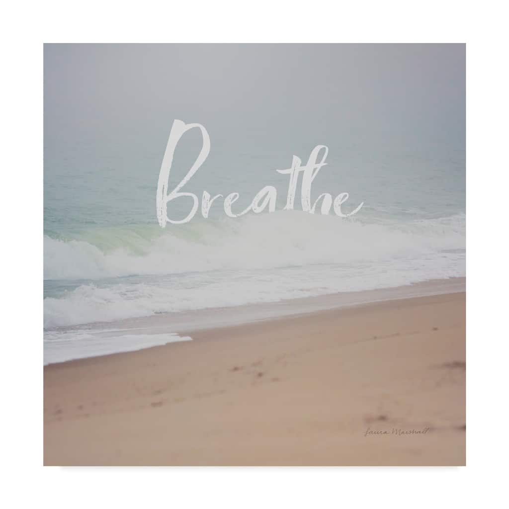 Laura Marshall 'Serene Sea I' Canvas Art