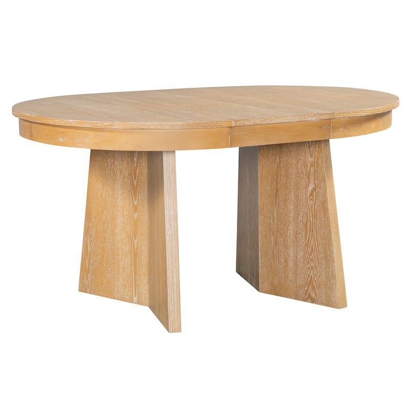 5-Piece Round Dining Set with 4 Upholstered Chairs and Extendable Table for Family Meals and Gatherings