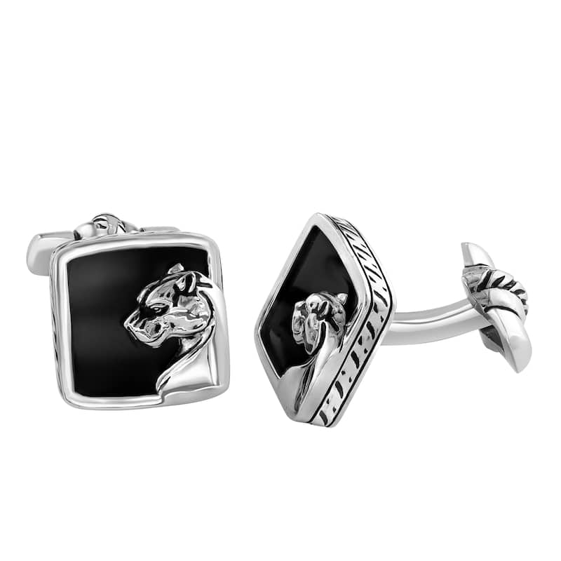 Men's Effy 925 Sterling Silver Onyx Cuff Link