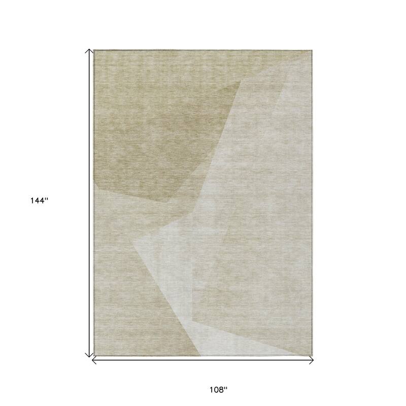 HomeRoots Abstract Transitional Rectangle Outdoor Rug