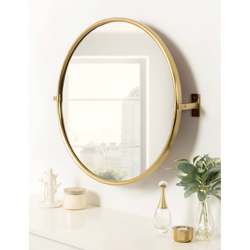 Kate and Laurel Taurus Pivot Wall Mirror