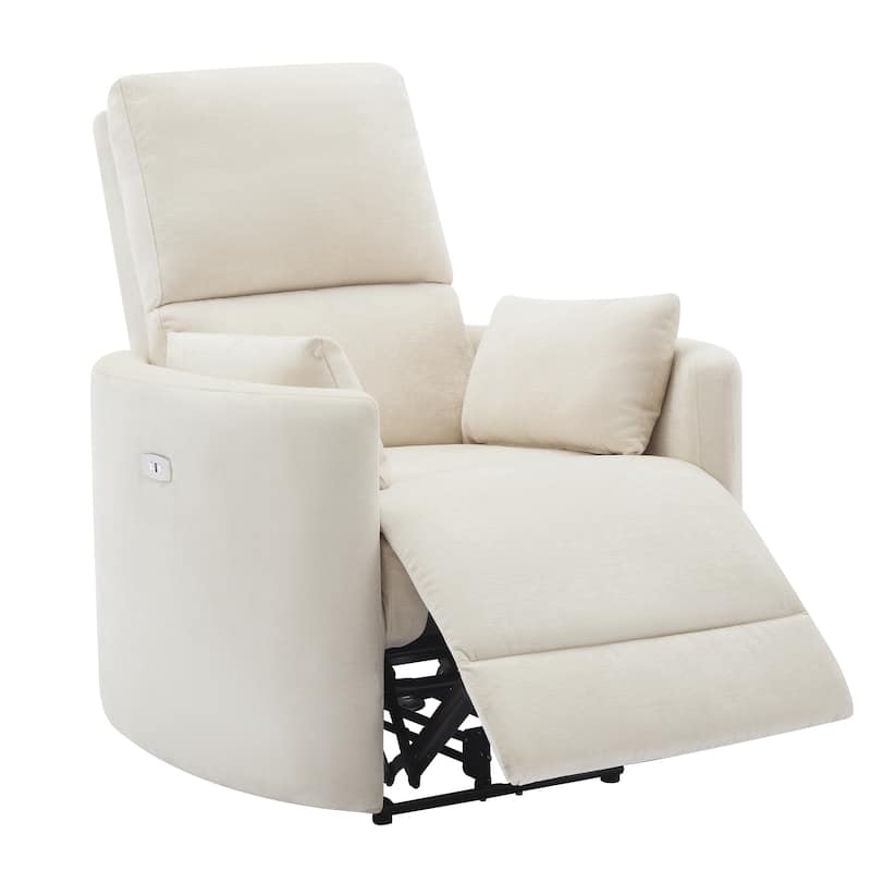 Chenille Power Recliner, 3-position Reclining Chair