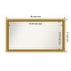 preview thumbnail 172 of 191, Wall Mirror Choose Your Custom Size - Extra Large, Townhouse Gold Wood Outer Size: 48 x 27 in