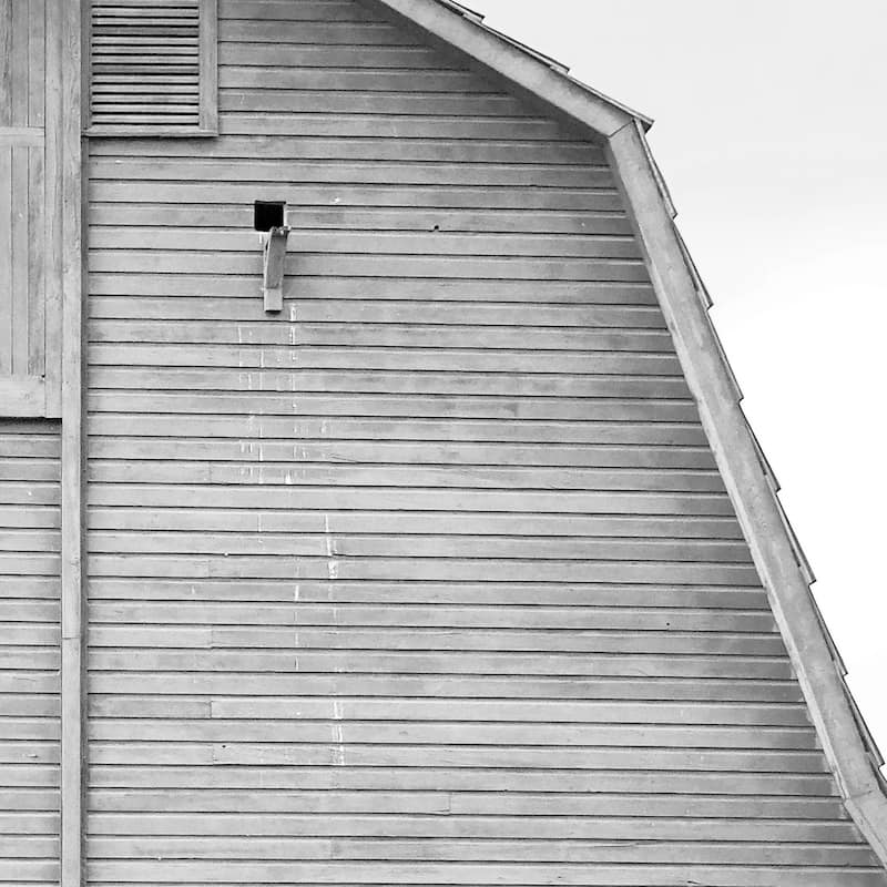 Grey Barn I Framed Art Print