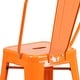 preview thumbnail 29 of 97, 24'' High Metal Indoor-Outdoor Counter Height Stool with Back