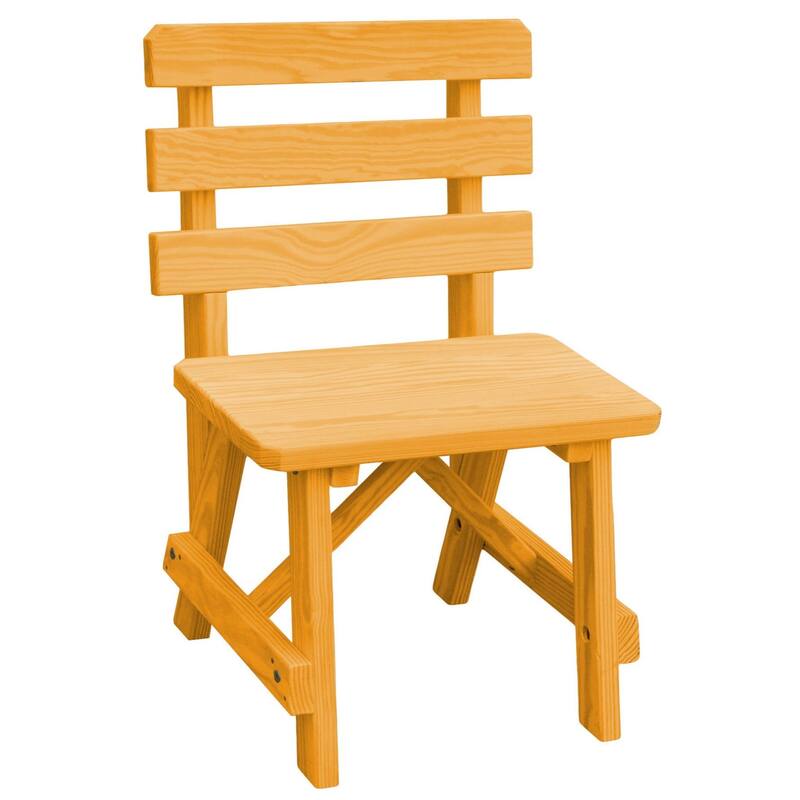 Pine 2' Traditional Backed Bench