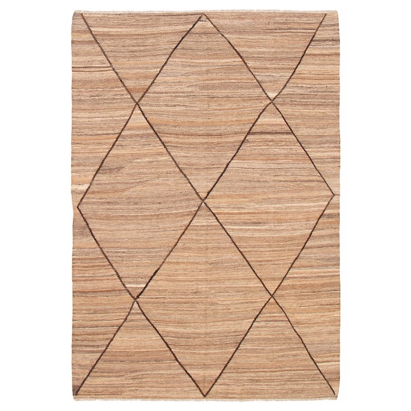 Sivas Brown Kilim 6'9" x 9'9" - 6'9 x 9'9 - Brown - 6'9 x 9'9
