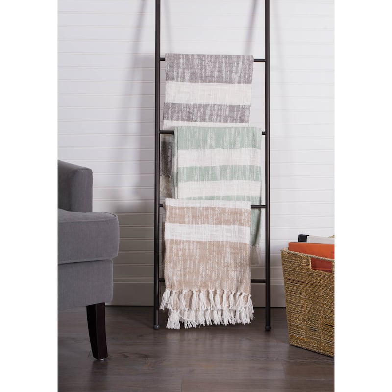 DII Slub Stripe Decorative Throw