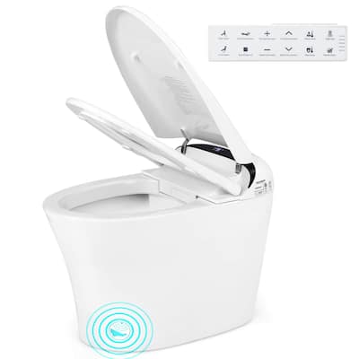 Costway Smart Toilet with LED Display Adjustable Heated Seat Dryer - See Details