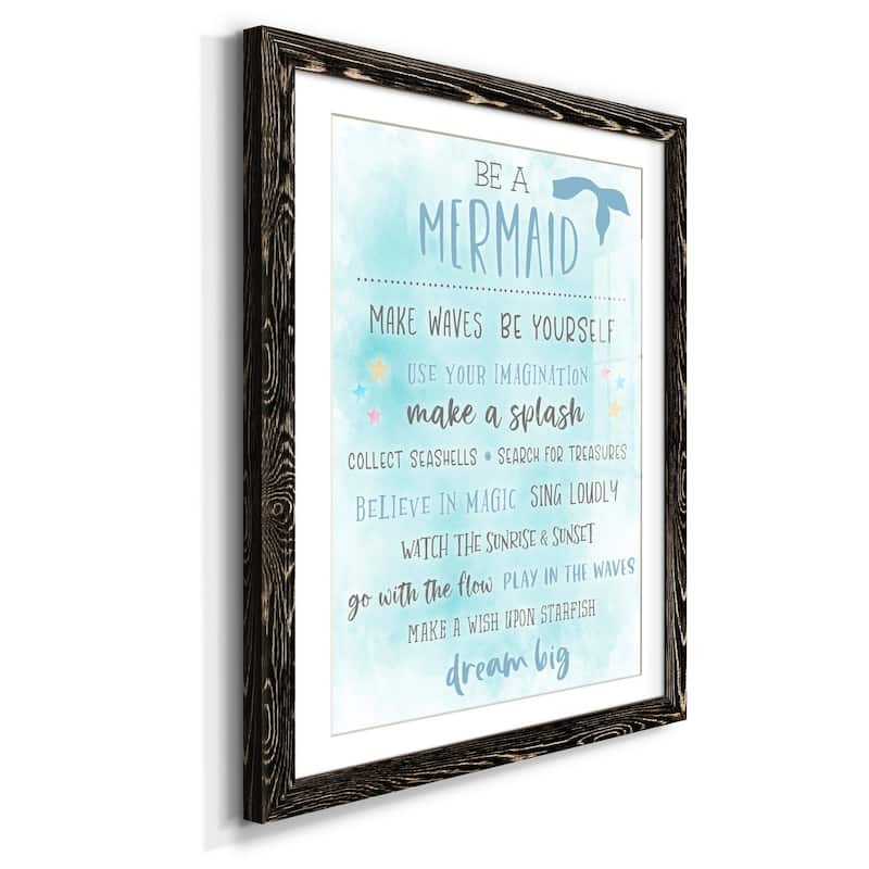 Be a Mermaid-Premium Framed Print - Ready to Hang