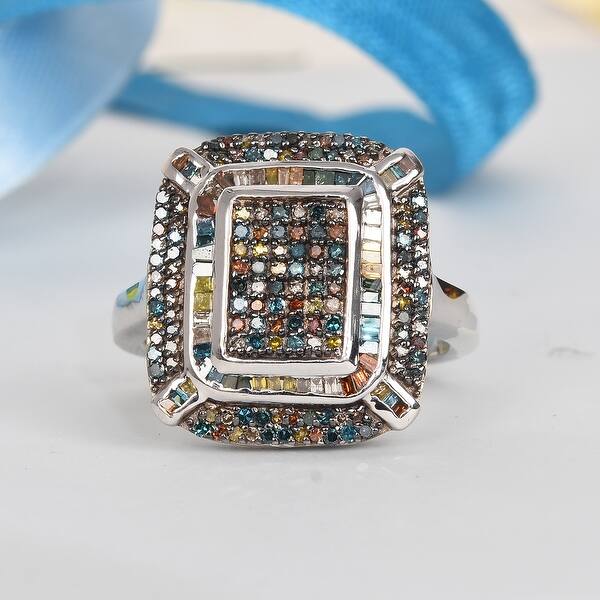 Shop 925 Sterling Silver Yellow Diamond Ring Size 10 Ct 0 45 Ring 10 On Sale Overstock 31853875