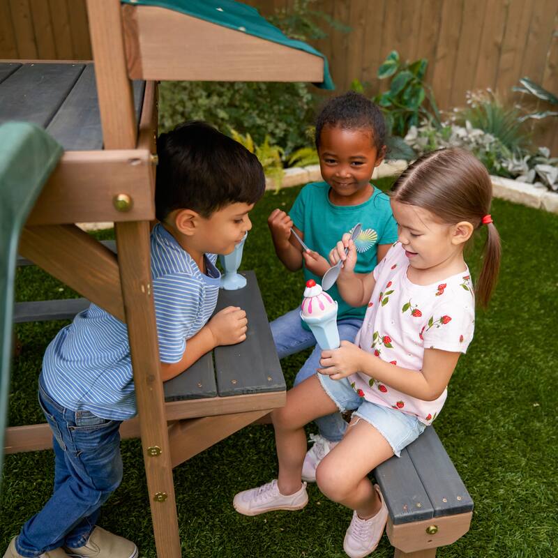 KidKraft Wilderness Point Wooden Outdoor Swing Set