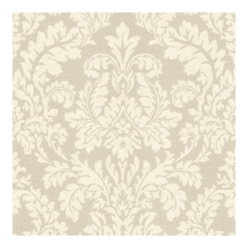 Advantage Honor Beige Damask Wallpaper - 20.5 x 396 x 0.025