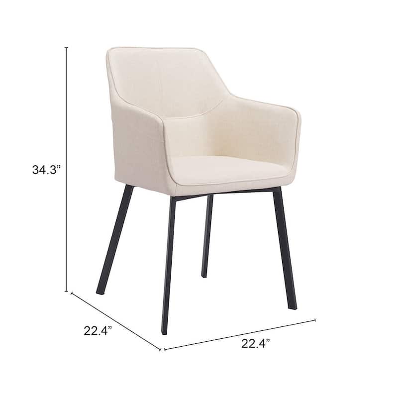 Adage Dining Chair (Set of 2) - 22.4" W x 22.4" D x 33.1" H