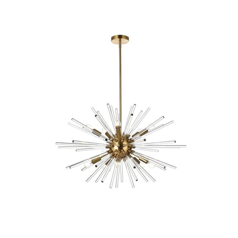 Samuel 32 inch Crystal Rod Pendant - N/A