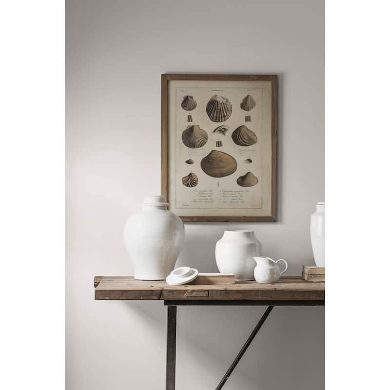 White Stoneware Pitcher