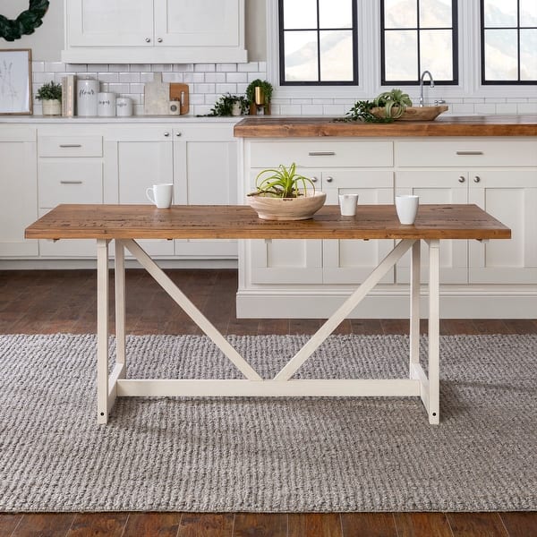 The Gray Barn 72 Inch Solid Wood Trestle Dining Table On Sale Overstock 31288561