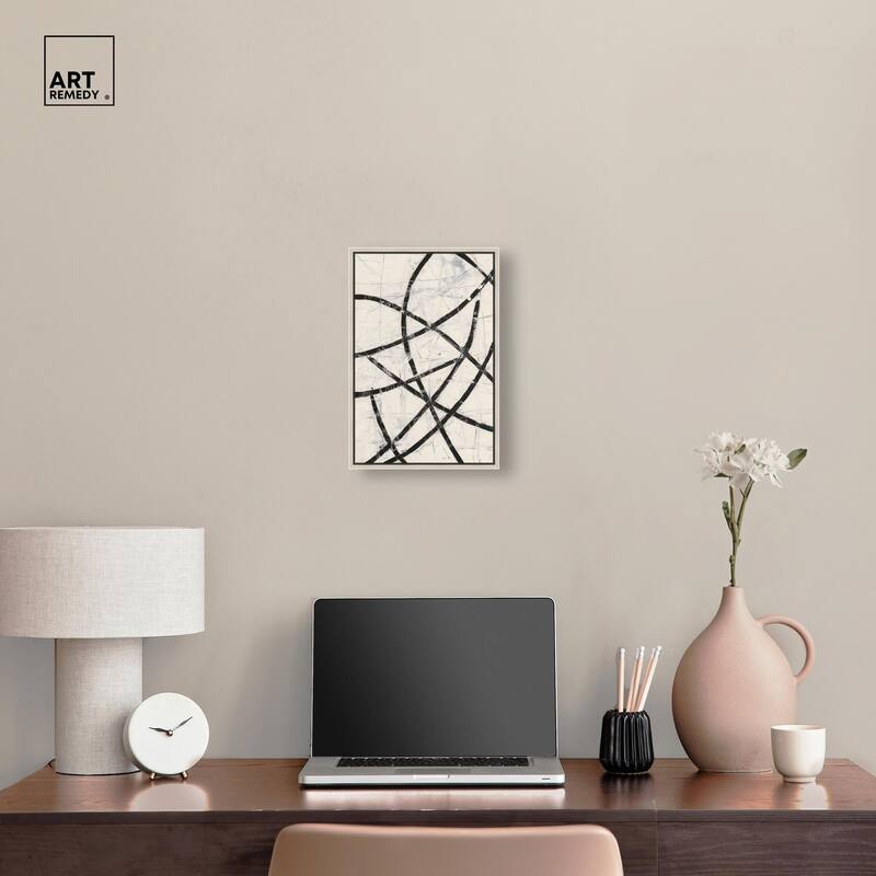 Intersecting Lines I Canvas by Art Remedy
