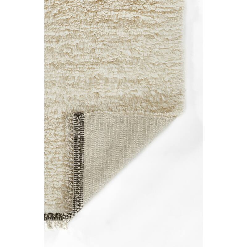 Momeni Neo Morrocan Hand Woven Wool Solid Color Shag Rug