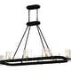 preview thumbnail 1 of 6, Gloucester 8-Light Matte Black Linear Chandelier