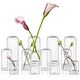 Glass Bud Vase Set of 12, Clear Small Bud Vases in Bulk for Flowers ...