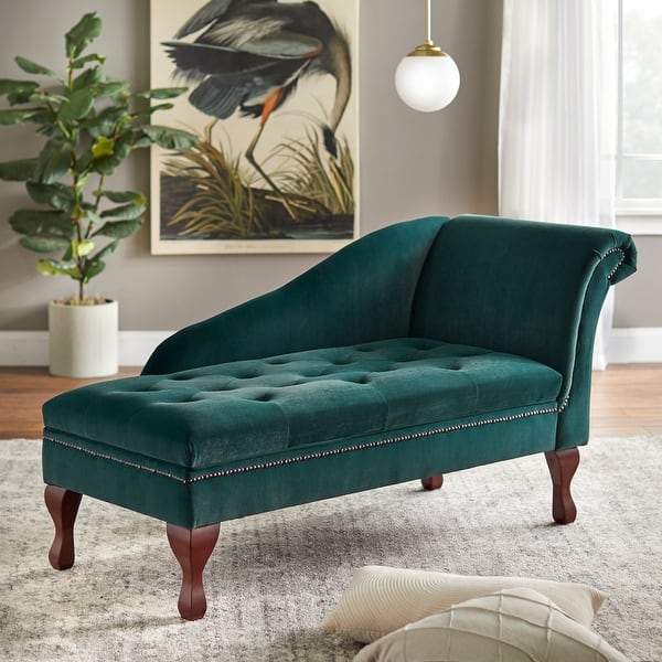 Simple Living Chaise Lounge With Storage Overstock 3545807 Same day delivery 7 days a week £3.95, or fast store collection. usd