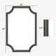 preview thumbnail 2 of 17, Full Scalloped Corners Arch Square Mirror