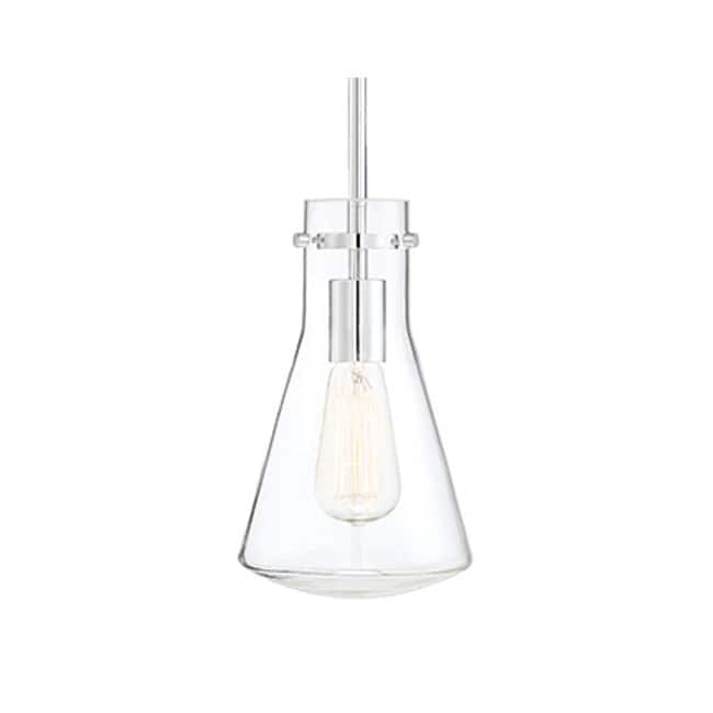 Meridian M70063 Single Light 6" Wide Mini Pendant - Chrome