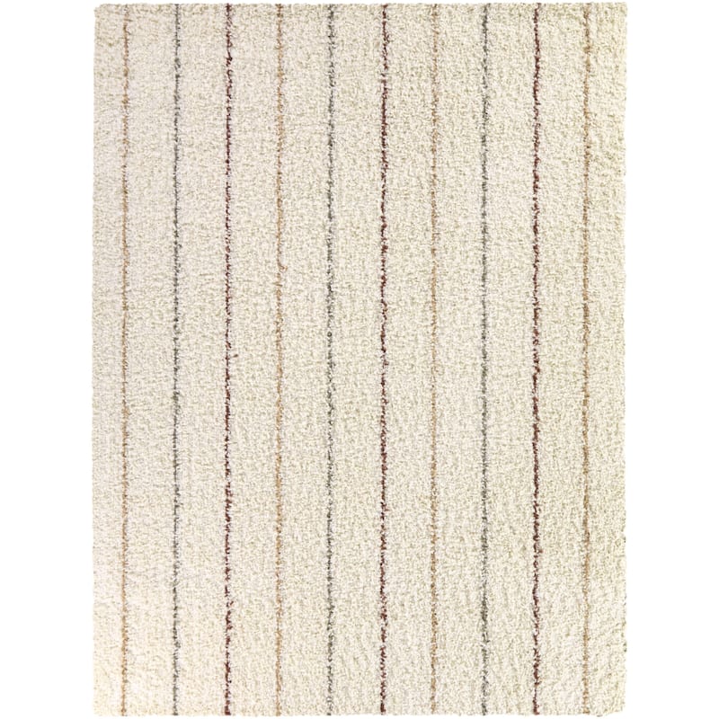 Patricia Striped Shag Area Rug