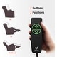 preview thumbnail 43 of 45, Mcombo Electric Power Recliner Chair with Massage and Heat, Faux Leather 7050