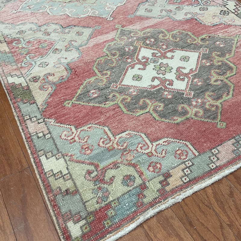 HERAT ORIENTAL Handmade Turkish Oushak Wool Runner - 3'3" x 11'2"