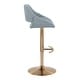 preview thumbnail 91 of 144, Silver Orchid Svellingen Adjustable Bar Stool with Rounded T Footrest - Set of 2