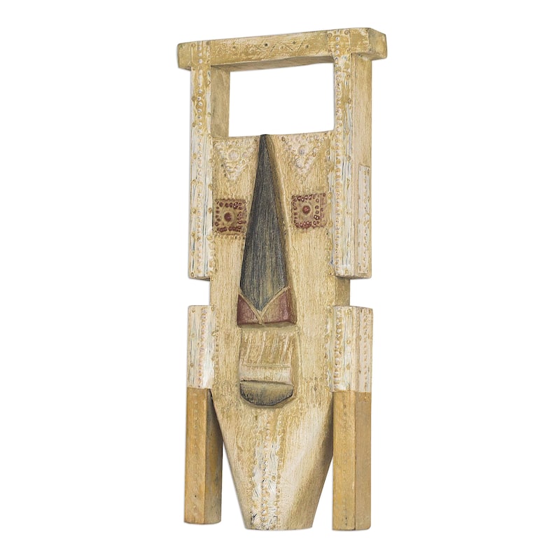 Novica Handmade Anuonyam African Wood Mask