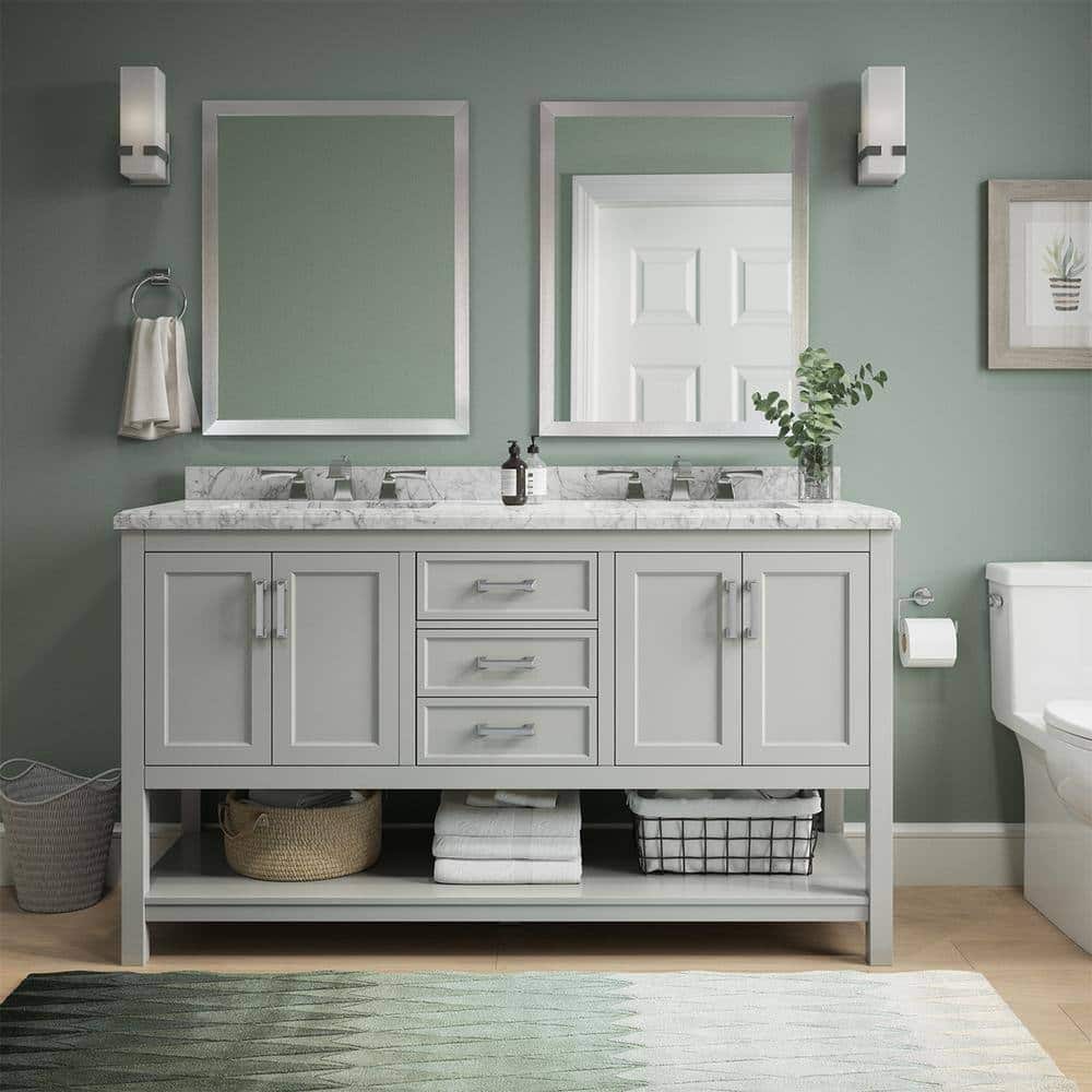 Design Element Affinity 61" Double Sink Vanity