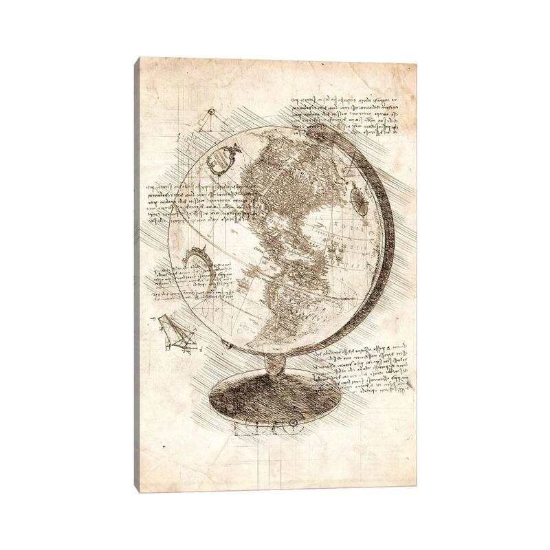 iCanvas "World Globe" by Cornel Vlad Canvas Print