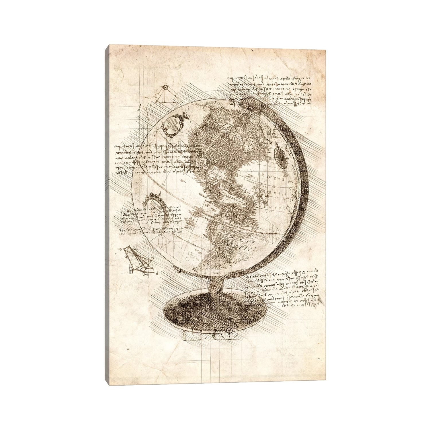 iCanvas "World Globe" by Cornel Vlad Canvas Print