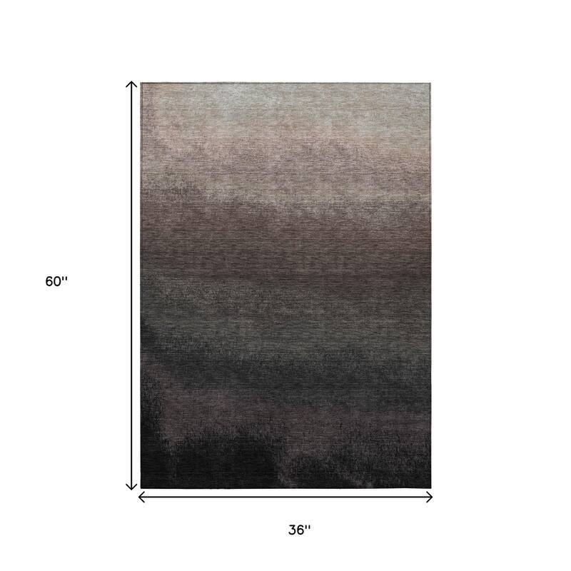 HomeRoots Ombre Transitional Rectangle Outdoor Rug