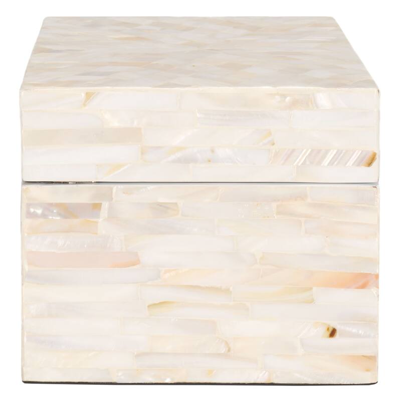 SAFAVIEH Asbjorg Set of 2 Boxes (Fully Assembled) - 9.8 In. W x 5.9 In. D x 4.9 In. H - 10Wx6Dx5H