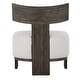 preview thumbnail 7 of 7, Uttermost Finlay Dark Walnut Accent Chair - 32.25" H x 27.5" W x 25.5" D