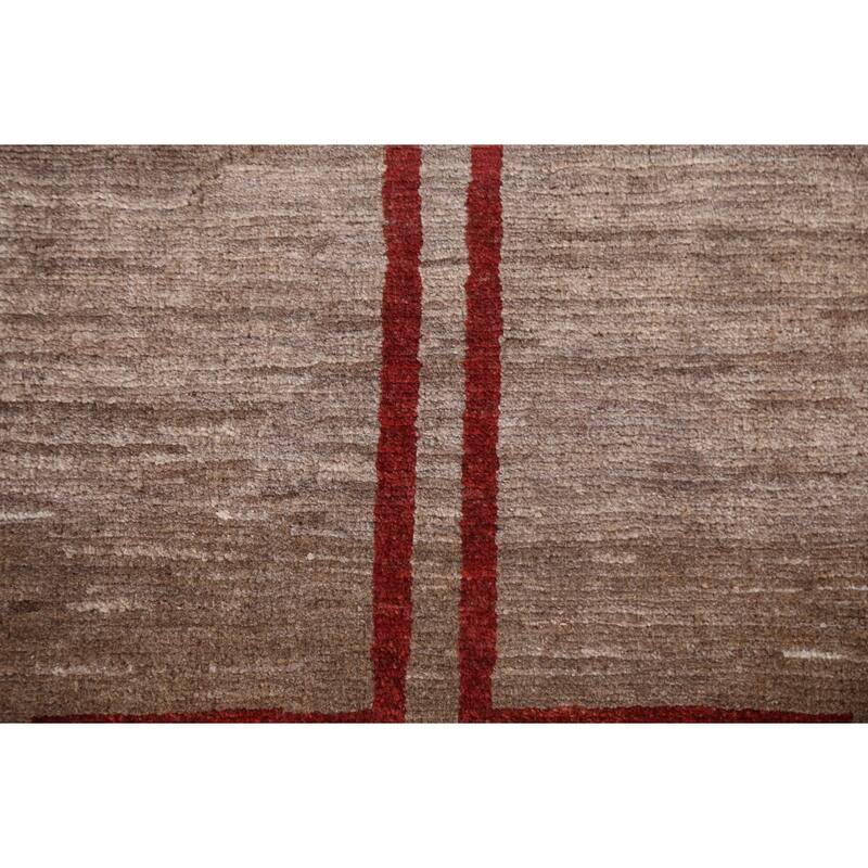 Geometric Modern Gabbeh Kashkoli Oriental Wool Area Rug Hand-knotted - 5'4" x 7'6"