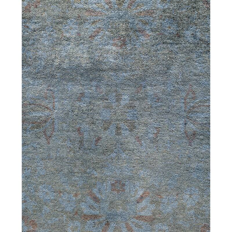 Overdyed One-of-a-Kind Hand-Knotted Area Rug - Gray - 12' 3" x 15' 8"