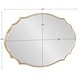 preview thumbnail 52 of 70, Kate and Laurel Leanna Scalloped Oval Wall Mirror