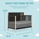 preview thumbnail 3 of 3, Dream On Me Soho Convertible Crib In Matte Black Vintage - Matte Black Vintage
